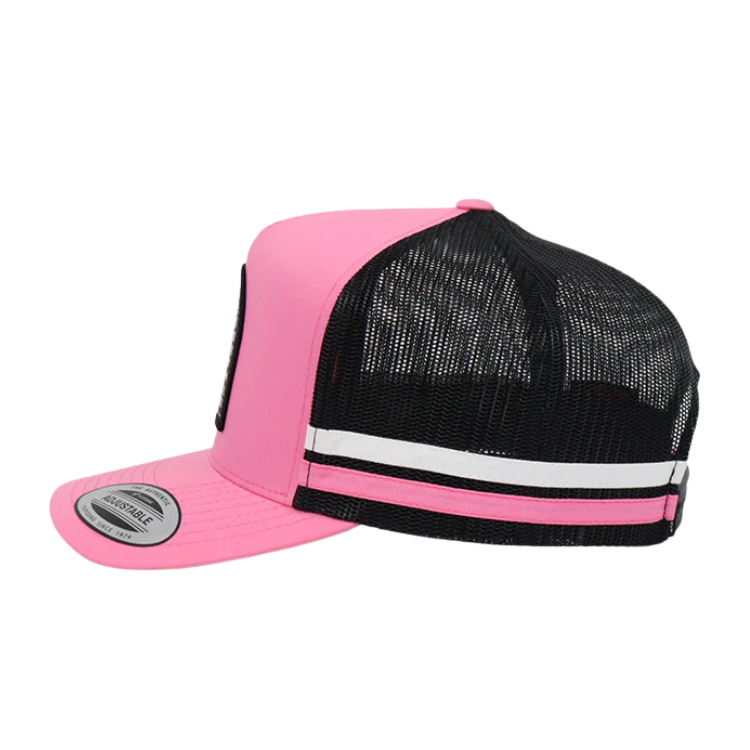 Outback Cobber Mitchell Trucker Cap Pink/Black – The Hat Store
