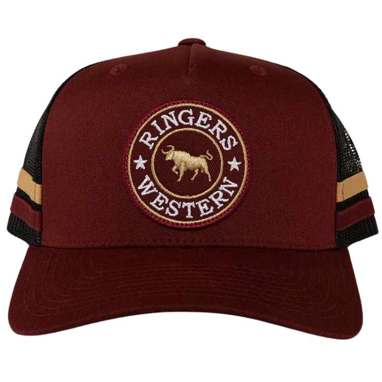 Ringers Western McCoy Trucker Cap Burgundy – The Hat Store