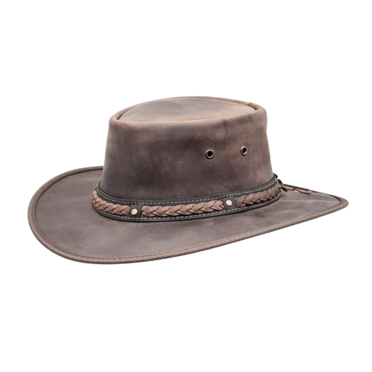 Barmah 1022CC Squashy Bronco Leather Hat with Cooper Hat Band
