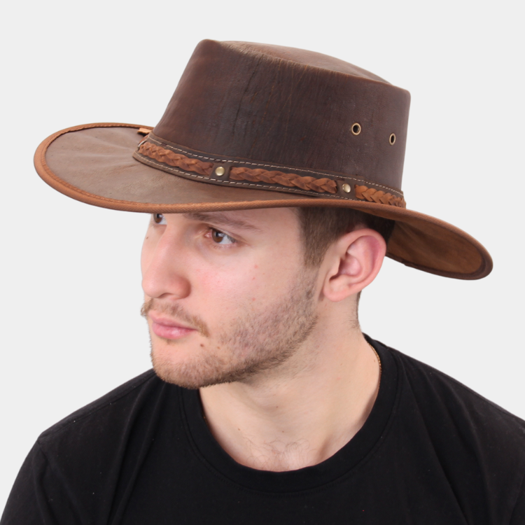 Barmah 1018 HC Hickory Squashy Crackle Kangaroo Hat The Hat Store