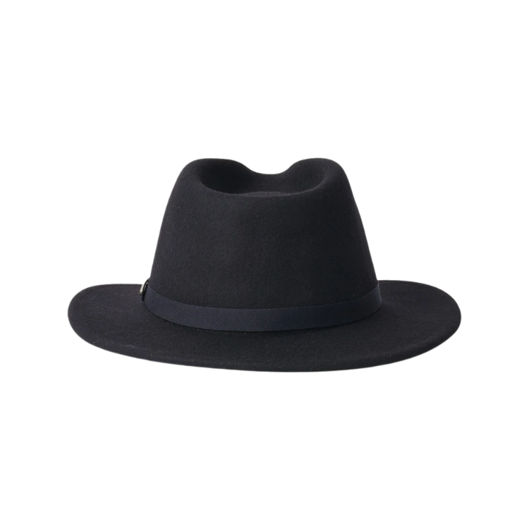 Brixton Messer Packable Fedora - Black – The Hat Store display picture 2