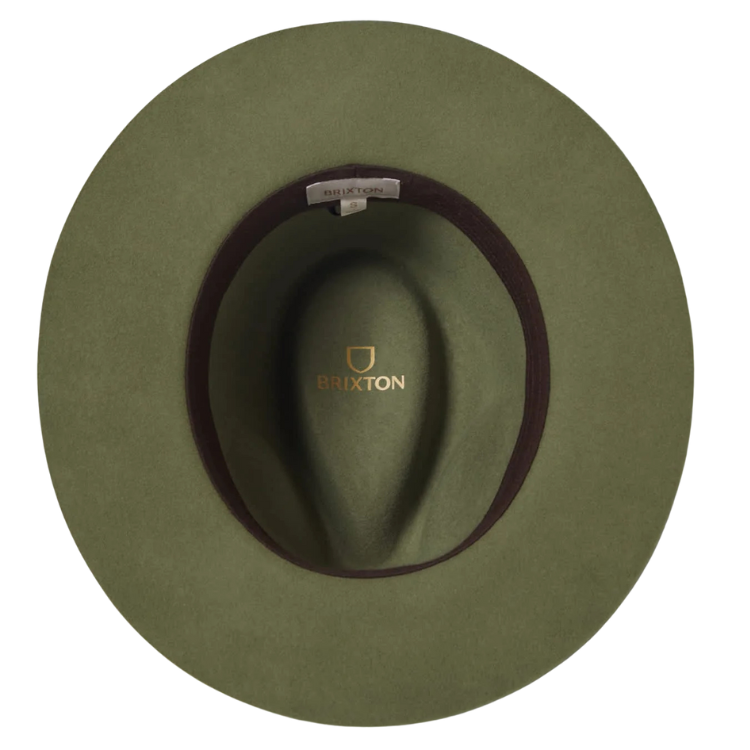 Brixton Wesley Fedora - Sea Kelp – The Hat Store