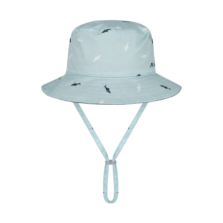 Bedhead hats - Boys Bucket Hat in Bright Blue with Strap UPF 50+