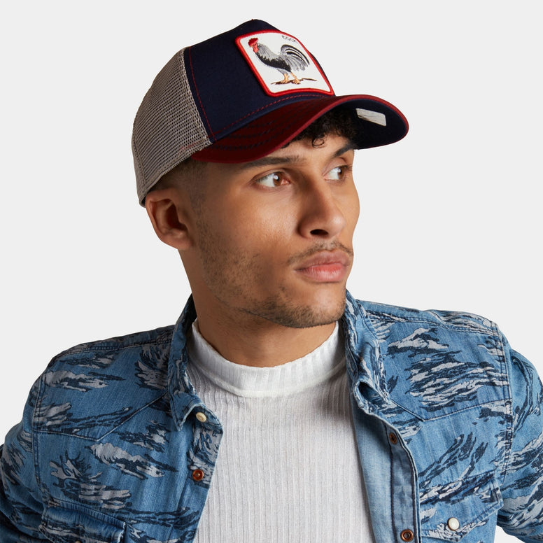 Goorin Brothers All American Rooster Trucker Cap - Navy – The Hat Store