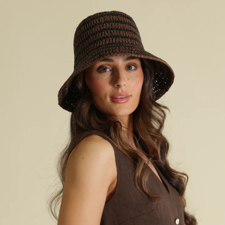 Morgan & Taylor Delphine Bucket - Brown – The Hat Store