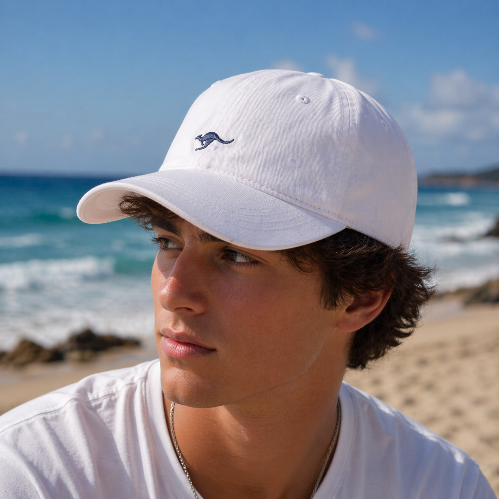 Pacific Creations Universal Single Roo Cap - White – The Hat Store