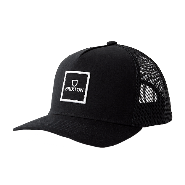 Brixton Alpha Block X C MP Mesh Cap - Black – The Hat Store