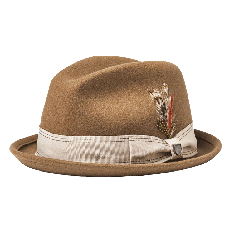 Brixton Gain Fedora Desert Palm Natural The Hat Store