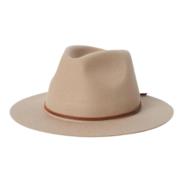 Brixton Wesley Fedora Sand Brown The Hat Store