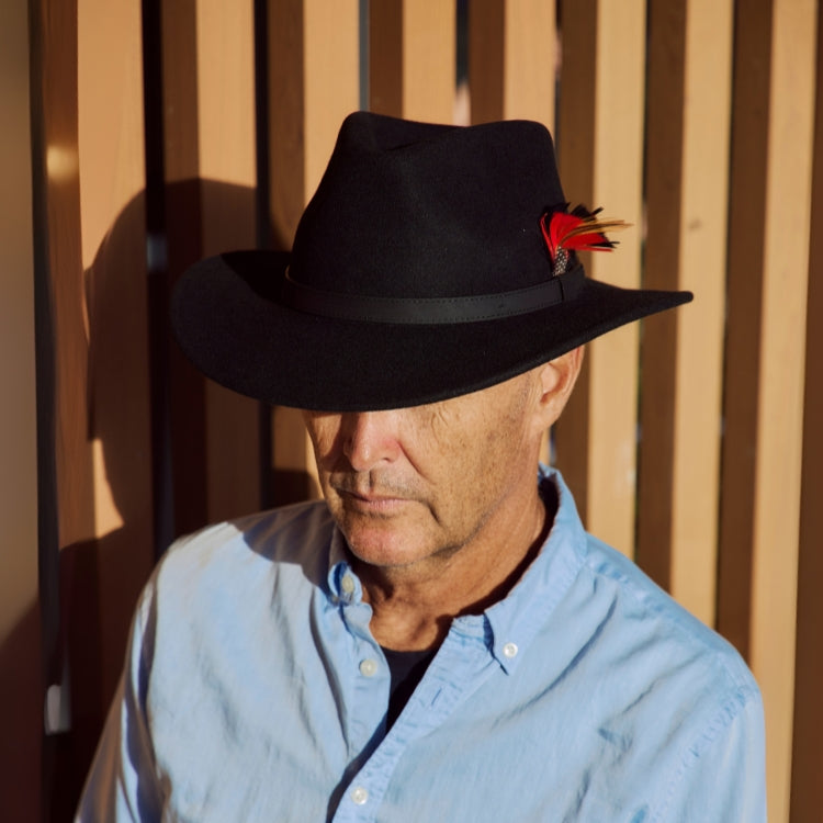 GC Hats Dalby Felt Fedora Black – The Hat Store - Main Image