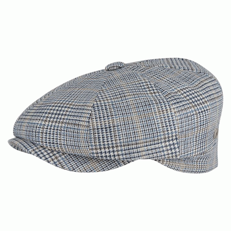 Flechet Italian Newsboy Cap Blue The Hat Store