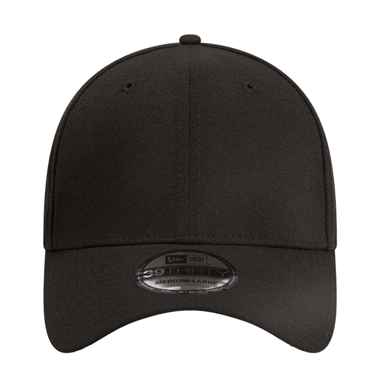 New Era Blank 39THIRTY Cap Black The Hat Store