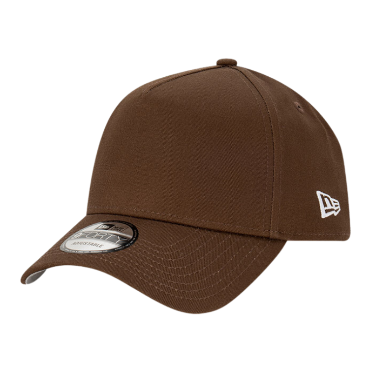 New Era - Blank 9FORTY A-Frame Cap - Walnut/Grey – The Hat Store