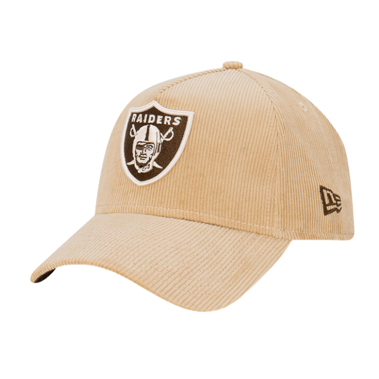 New Era Las Vegas Raiders 9FORTY A Frame Corduroy Cap Camel Walnut I The Hat Store