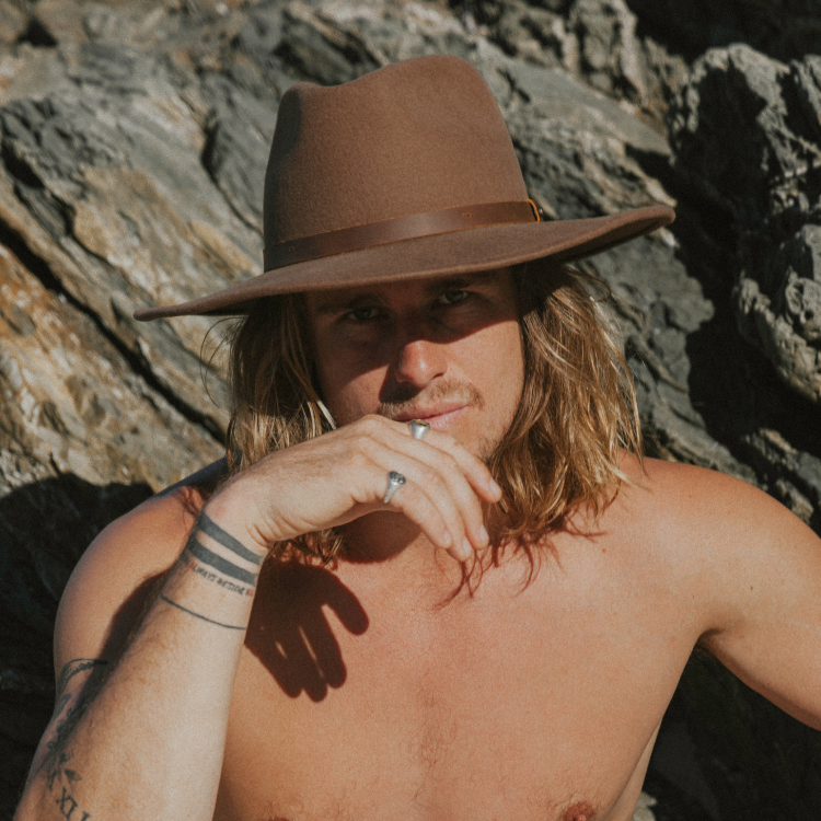 28 Eastern Bangalow Felt Wide Brim Cocoa – The Hat Store