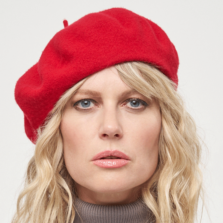 Parkhurst Basque Wool Beret Scarlet Red The Hat Store