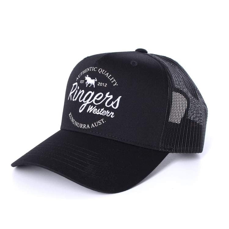 Ringers Western Boundary Trucker Cap Jet Black – The Hat Store