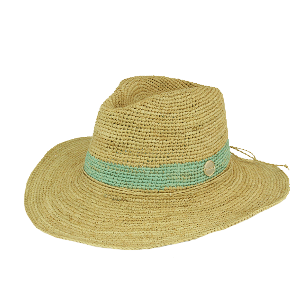 Sundaise Cecilia Raffia Hat - Natural/Mint – The Hat Store