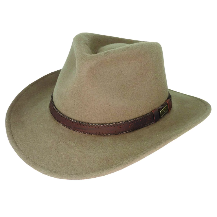 Wool felt best sale outback hat