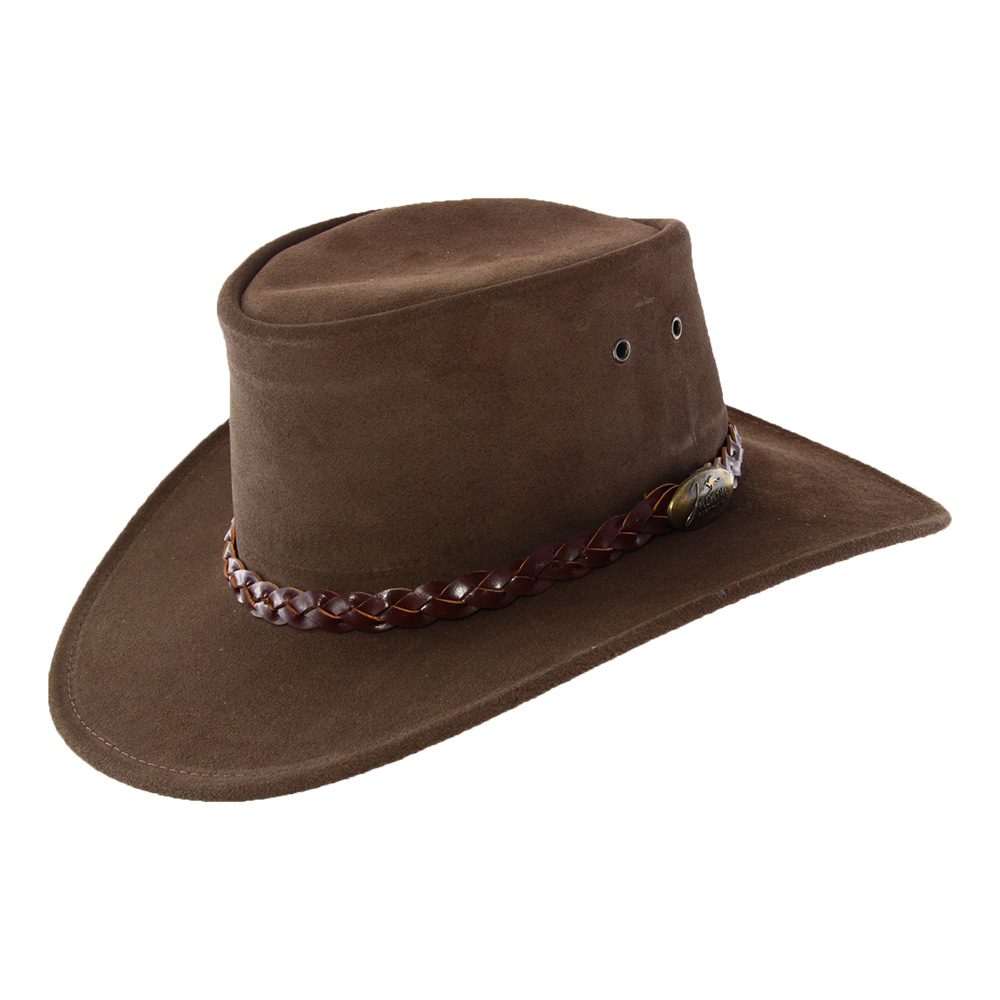 6646 Jacaru Hat Suede Leather Cowboy Men\'s Womens Childrens Kids Australian jacaru_children_s_suede_1301_m  main image 3