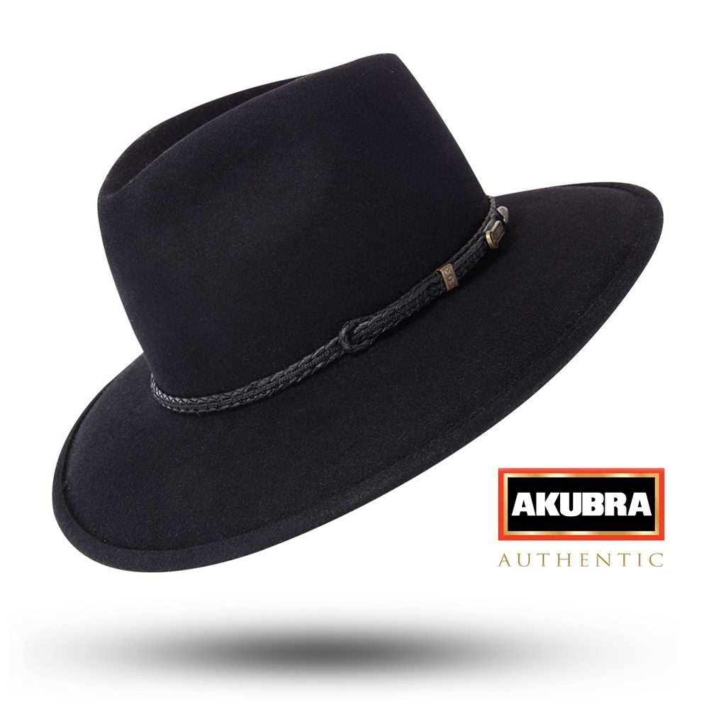 Akubra Traveller - Black – The Hat Store