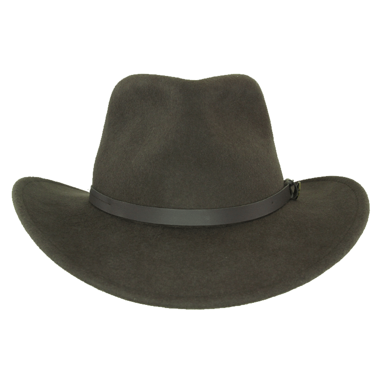 The Man From Snowy River Craig Crushable Wool Felt Chocolate